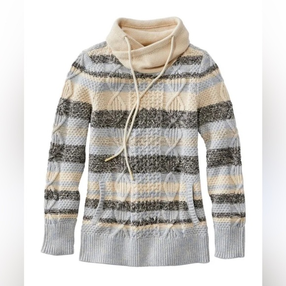 L.L. Bean Signature Cotton Funnelneck Sweater SMALL New! - Picture 1 of 7